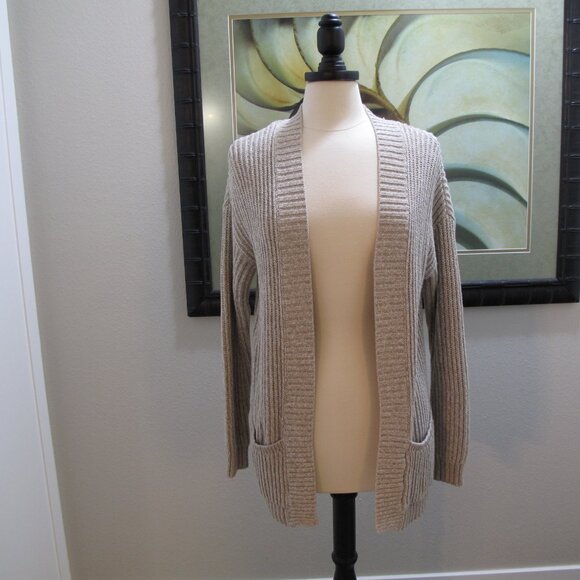 EXPRESS Ribbed Open Front Cardigan - Picture 6 of 8